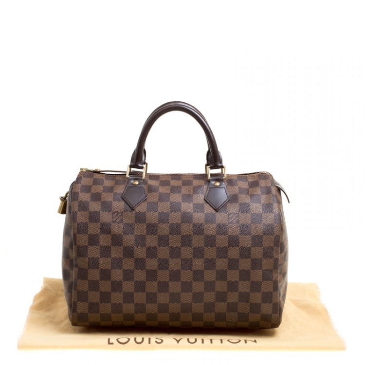 Pre Owned Louis Vuitton Damier Ebene Canvas Speedy 30