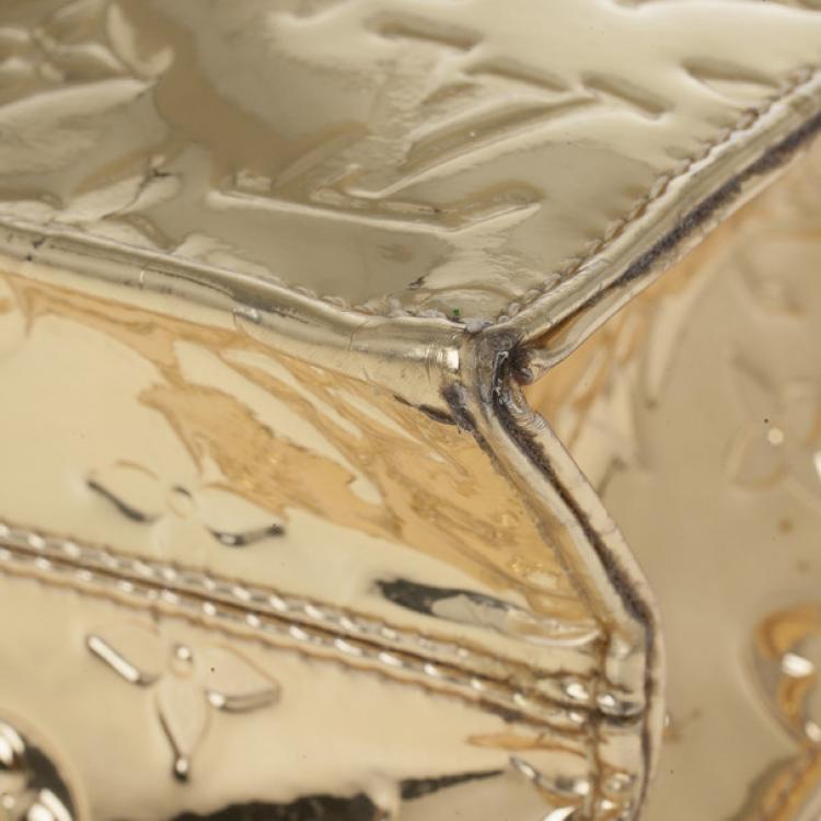 Pre Owned Louis Vuitton Limited Edition Gold Monogram Miroir Sac Plat