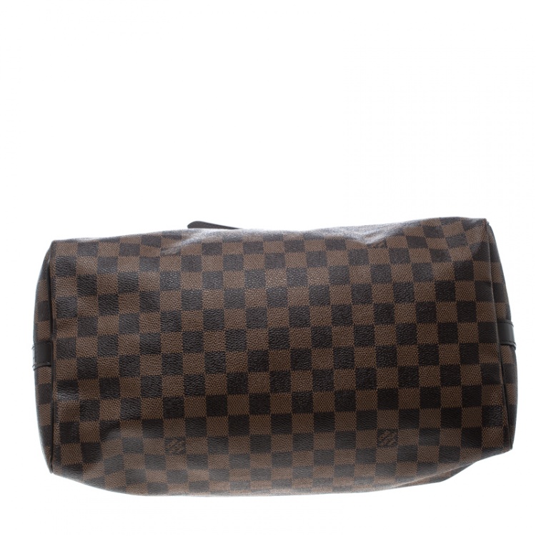 Pre Owned Louis Vuitton Damier Ebene Canvas Speedy Bandouliere 35