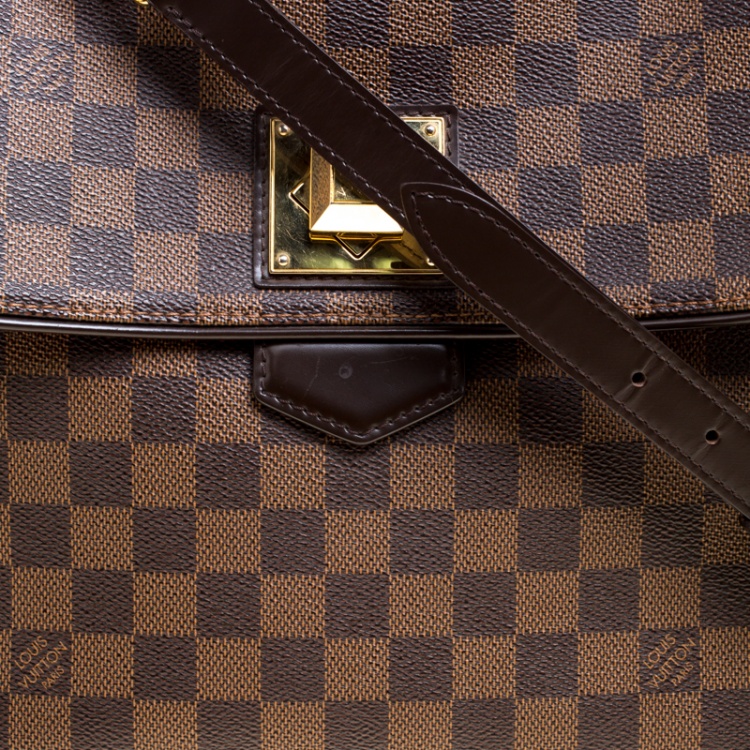 Pre Owned Louis Vuitton Damier Ebene Canvas Bergamo MM Bag