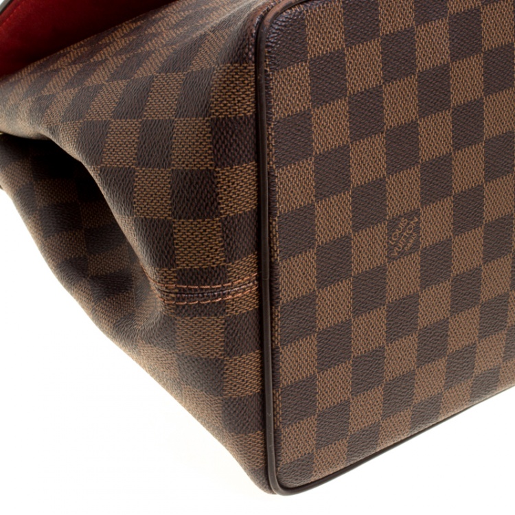 Pre Owned Louis Vuitton Damier Ebene Canvas Bergamo MM Bag