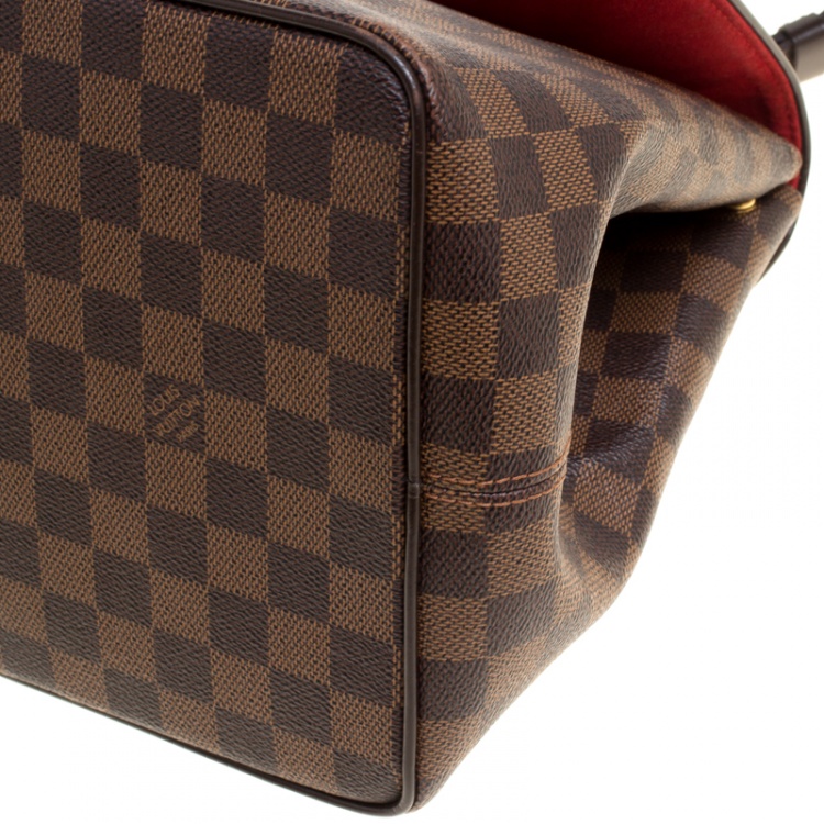 Pre Owned Louis Vuitton Damier Ebene Canvas Bergamo MM Bag