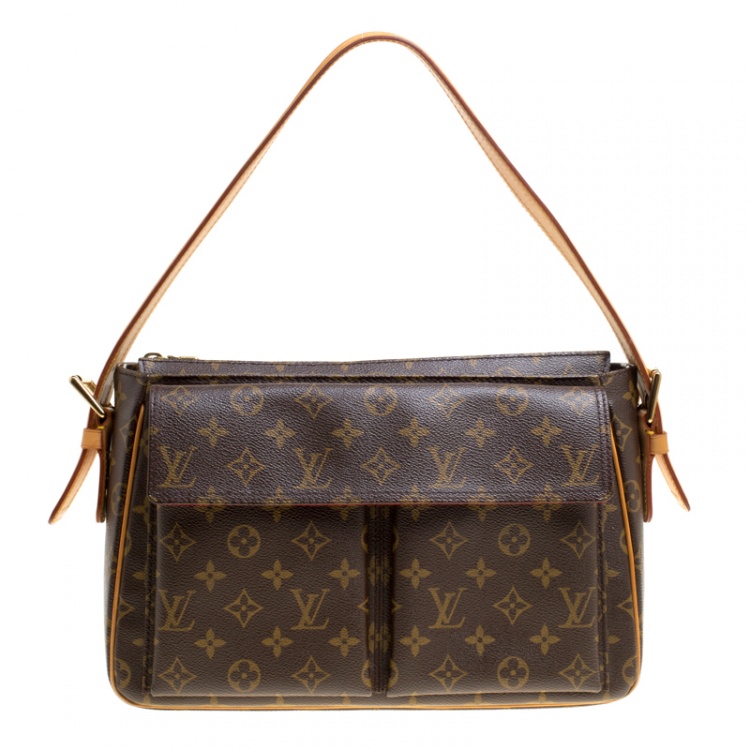 Louis Vuitton, Bags, Louis Vuitton Monogram Viva Cite Gm Shoulder Bag  M5163 Lv Auth Am3746a