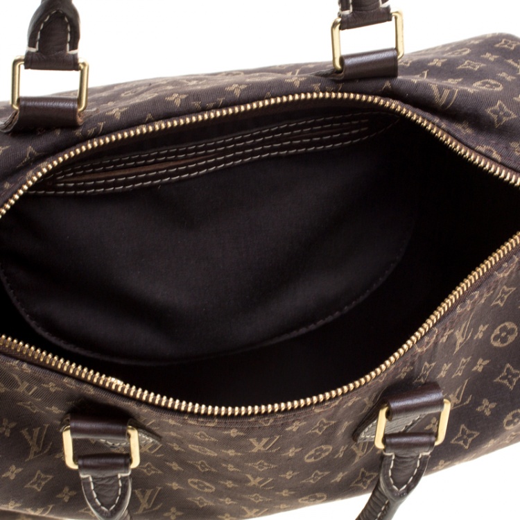 مملوكة مسبقًا Louis Vuitton Fusain Monogram Canvas Mini Lin Speedy 30 Bag