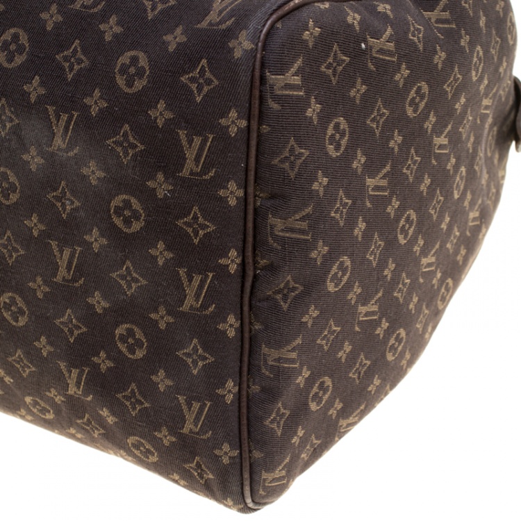 مملوكة مسبقًا Louis Vuitton Fusain Monogram Canvas Mini Lin Speedy 30 Bag