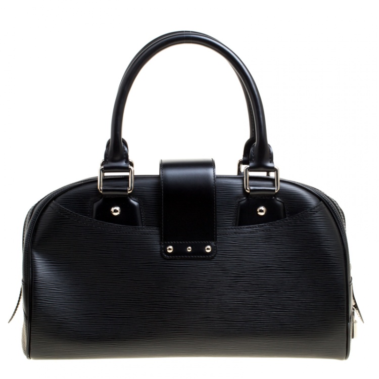 Pre Owned Louis Vuitton Black Epi Leather Bowling Montaigne GM Bag