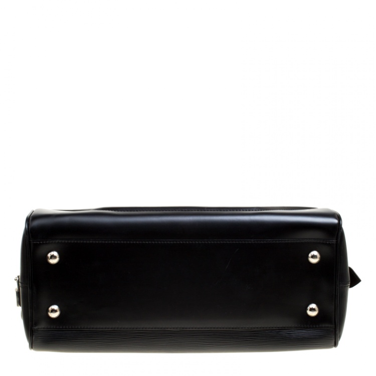 Pre Owned Louis Vuitton Black Epi Leather Bowling Montaigne GM Bag