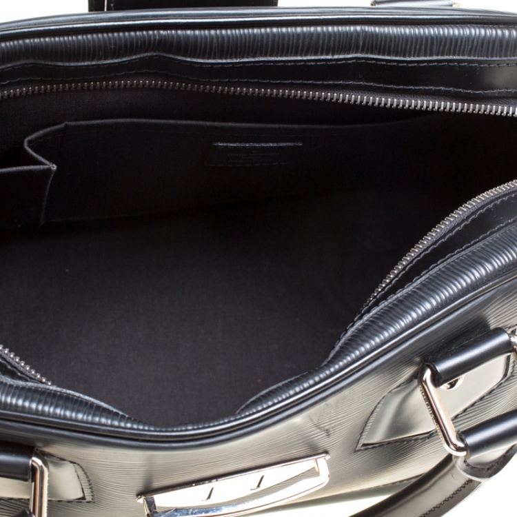 Pre Owned Louis Vuitton Black Epi Leather Bowling Montaigne GM Bag