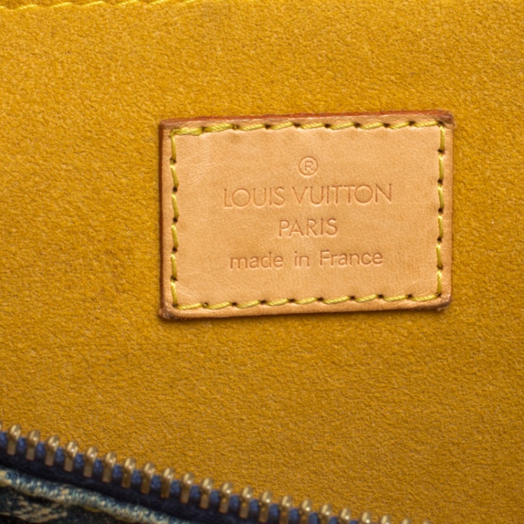 Pre Owned Louis Vuitton Blue Monogram Denim Neo Speedy Bag