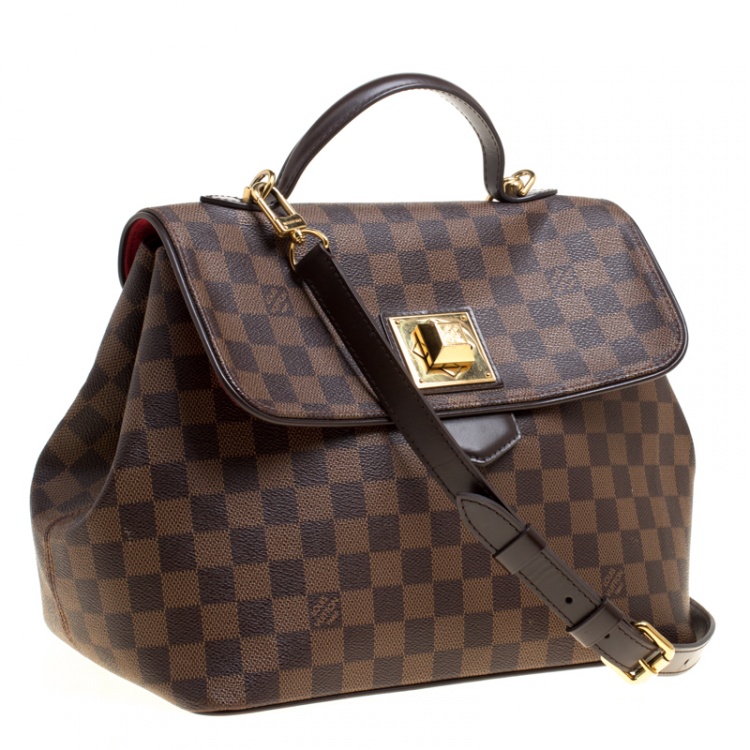 Pre Owned Louis Vuitton Damier Ebene Canvas Bergamo MM Bag