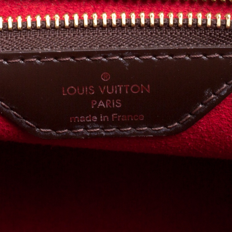 Pre Owned Louis Vuitton Damier Ebene Canvas Bergamo MM Bag