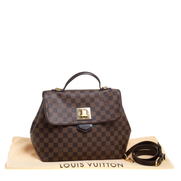 Pre Owned Louis Vuitton Damier Ebene Canvas Bergamo MM Bag