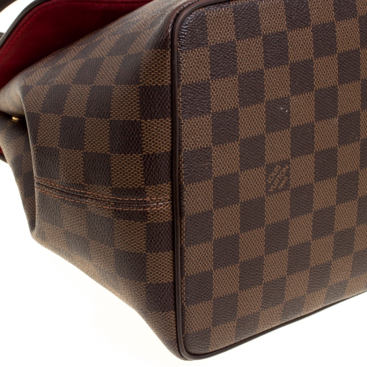 Pre Owned Louis Vuitton Damier Ebene Canvas Bergamo MM Bag
