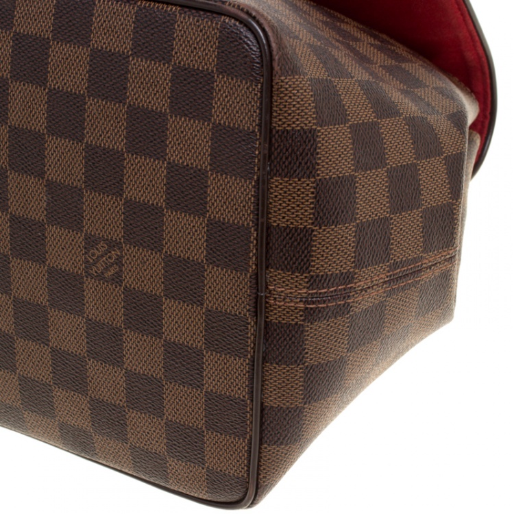 Pre Owned Louis Vuitton Damier Ebene Canvas Bergamo MM Bag