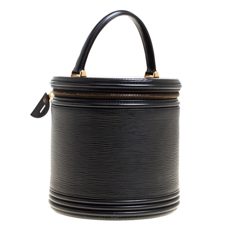 Pre Owned Louis Vuitton Black Epi Leather Cannes Vanity Case 