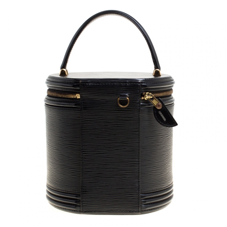 Pre Owned Louis Vuitton Black Epi Leather Cannes Vanity Case 