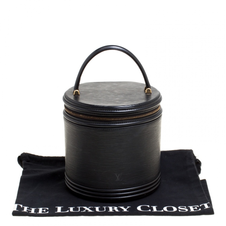 Pre Owned Louis Vuitton Black Epi Leather Cannes Vanity Case 