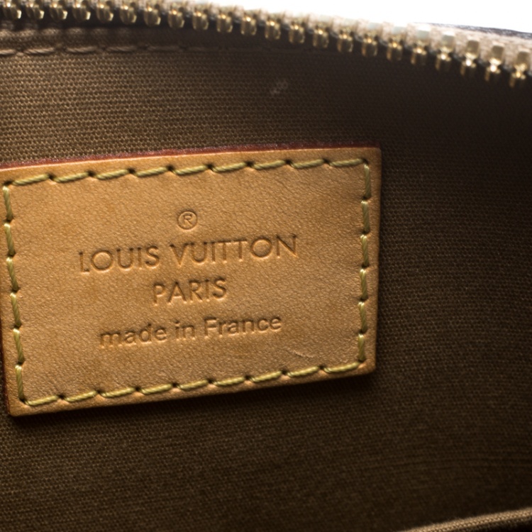 Pre Owned Louis Vuitton Noisette Monogram Vernis Alma BB Bag
