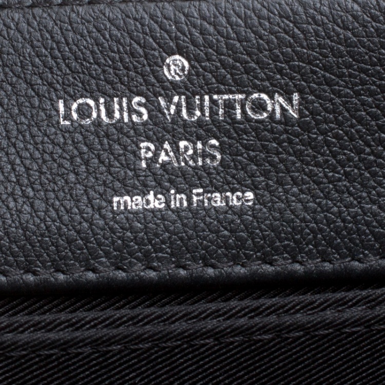 Pre Owned Louis Vuitton Black/Beige Leather Lockme II Bag
