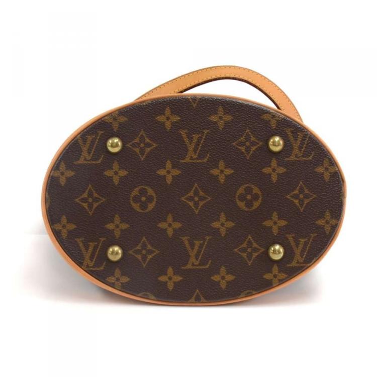 Pre Owned Louis Vuitton Monogram Canvas Petit Bucket Bag