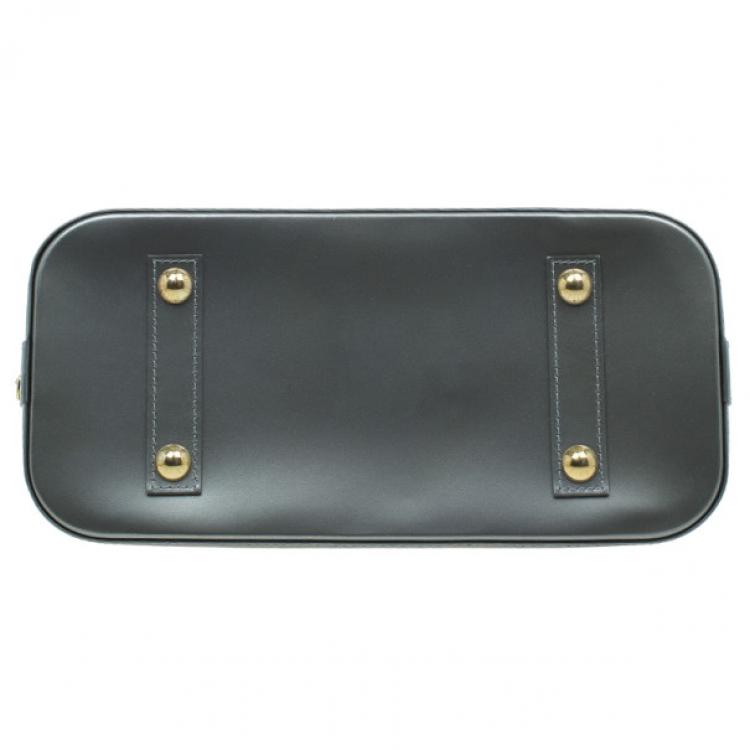 Pre Owned Louis Vuitton Grey Monogram Vernis Alma PM