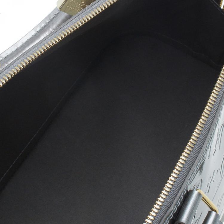 Pre Owned Louis Vuitton Grey Monogram Vernis Alma PM