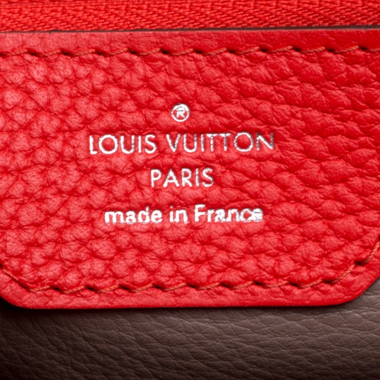 Pre Owned Louis Vuitton Corall Taurillon Leather Capucines MM Bag