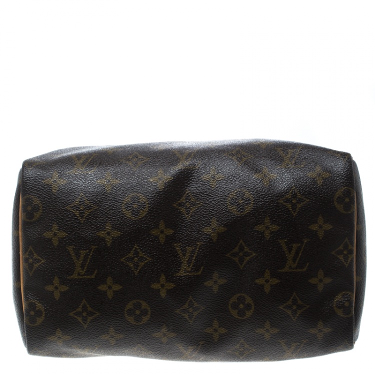 Pre Owned Louis Vuitton Monogram Canvas and Leather Speedy 25 Bag