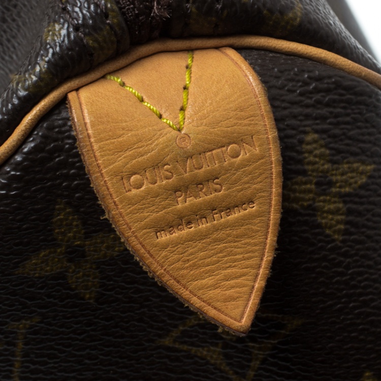 Pre Owned Louis Vuitton Monogram Canvas and Leather Speedy 25 Bag