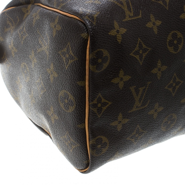 Pre Owned Louis Vuitton Monogram Canvas and Leather Speedy 25 Bag