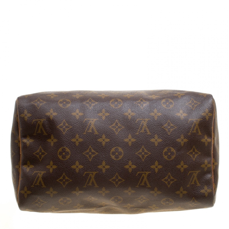 Pre Owned Louis Vuitton Monogram Canvas and Leather Speedy 30 Bag