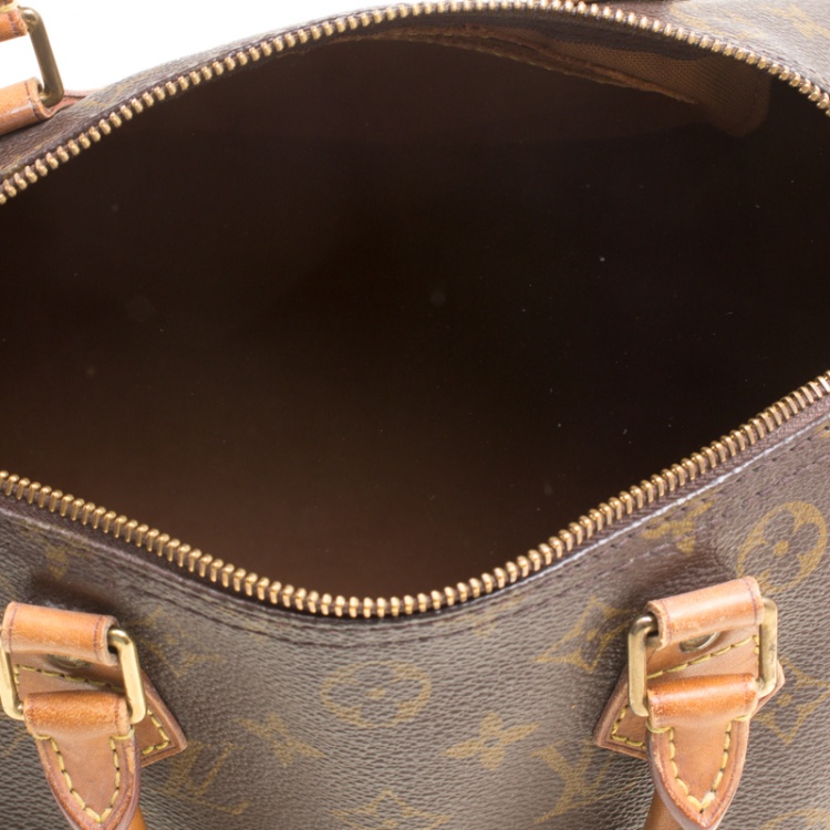 Pre Owned Louis Vuitton Monogram Canvas and Leather Speedy 30 Bag