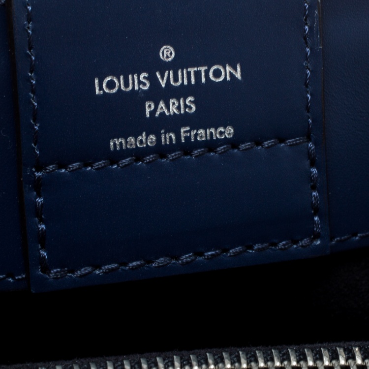 Pre Owned Louis Vuitton Coquelicot Epi Leather Kleber MM Bag