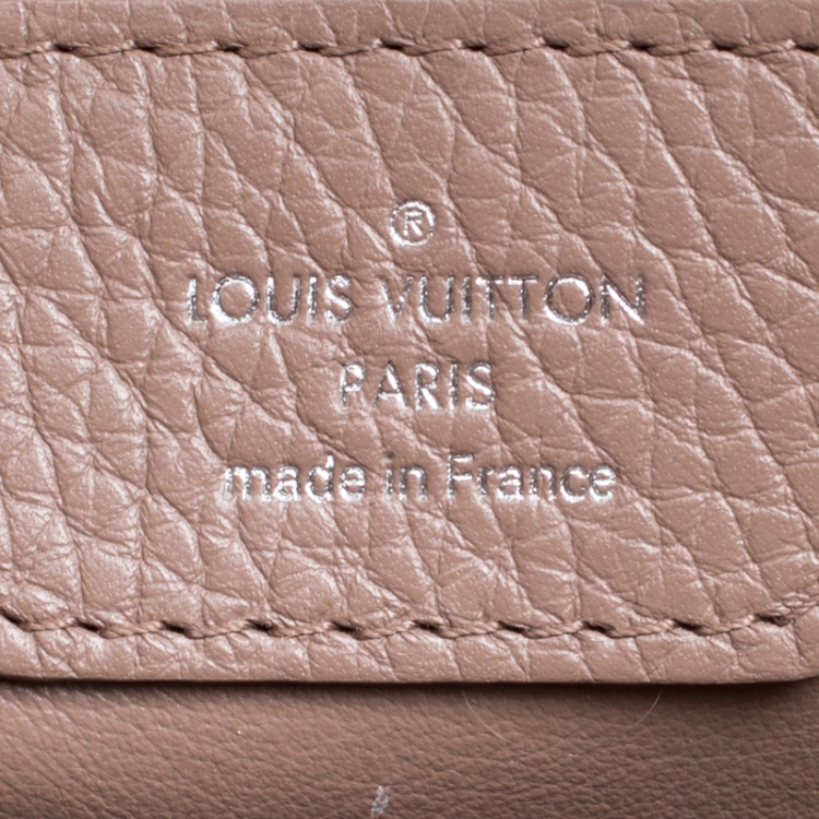 Pre Owned Louis Vuitton Galet Taurillon Leather Capucines MM Bag