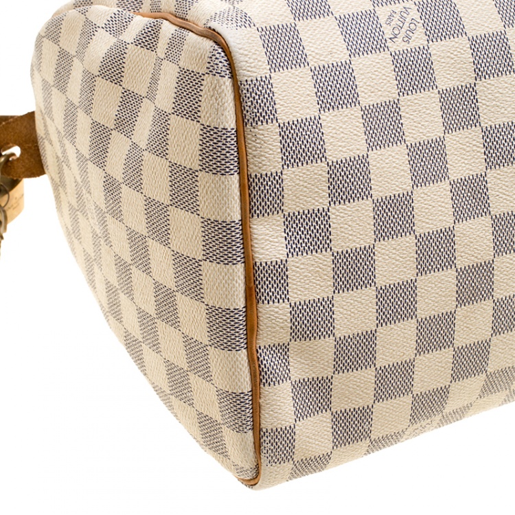Pre Owned Louis Vuitton Damier Azur Canvas Speedy 30
