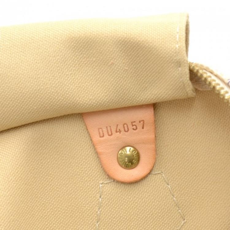 Pre Owned Louis Vuitton Damier Azur Canvas Speedy 30 Bag
