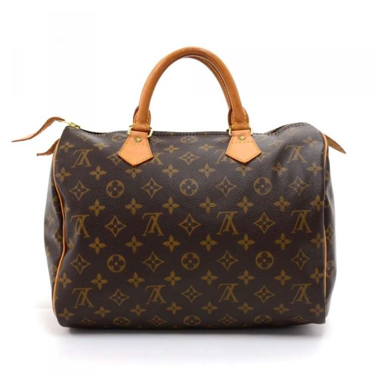 Pre Owned Louis Vuitton Monogram Canvas Speedy 30 Bag