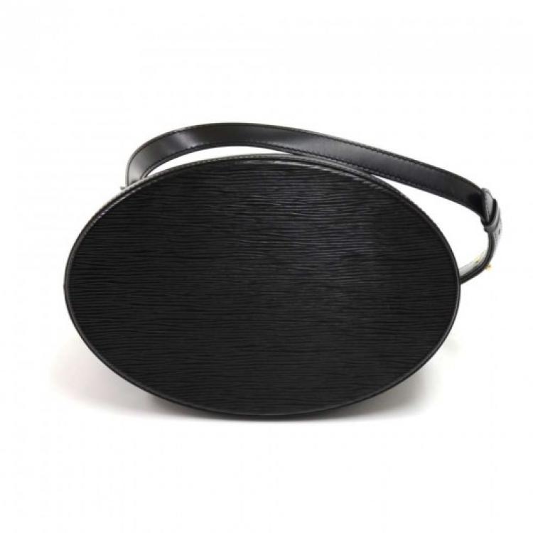 Pre Owned Louis Vuitton Black Epi Leather Cluny Bucket Bag