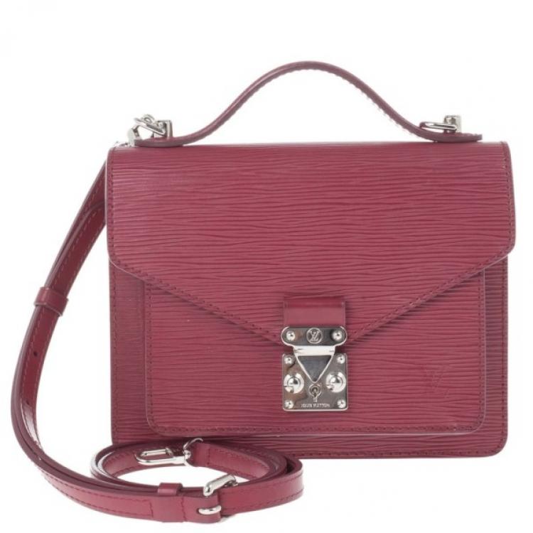 Louis Vuitton Monceau BB Plum in Epi with Silver-tone - US