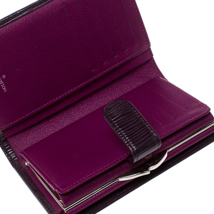 Louis Vuitton Twist Wallet In Prune EPI Leather