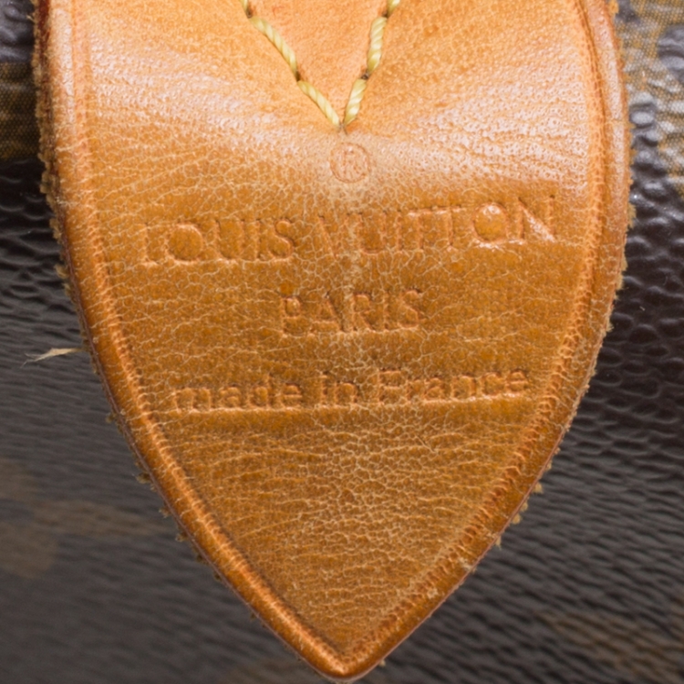Pre Owned Louis Vuitton Monogram Canvas and Leather Speedy 30 Bag