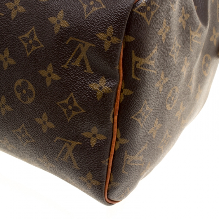 Pre Owned Louis Vuitton Monogram Canvas and Leather Speedy 30 Bag