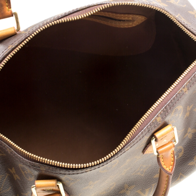 Pre Owned Louis Vuitton Monogram Canvas and Leather Speedy 30 Bag