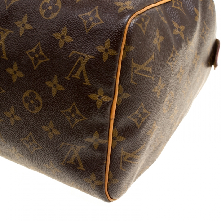 Pre Owned Louis Vuitton Monogram Canvas and Leather Speedy 30 Bag