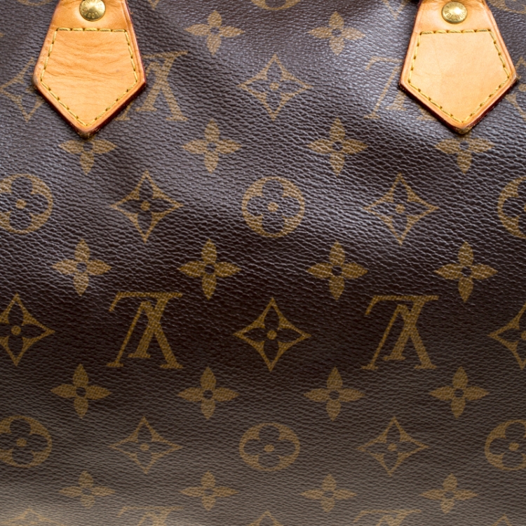 Pre Owned Louis Vuitton Monogram Canvas and Leather Speedy 30 Bag