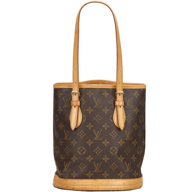 Pre Owned Louis Vuitton Monogram Canvas Petit Bucket Bag