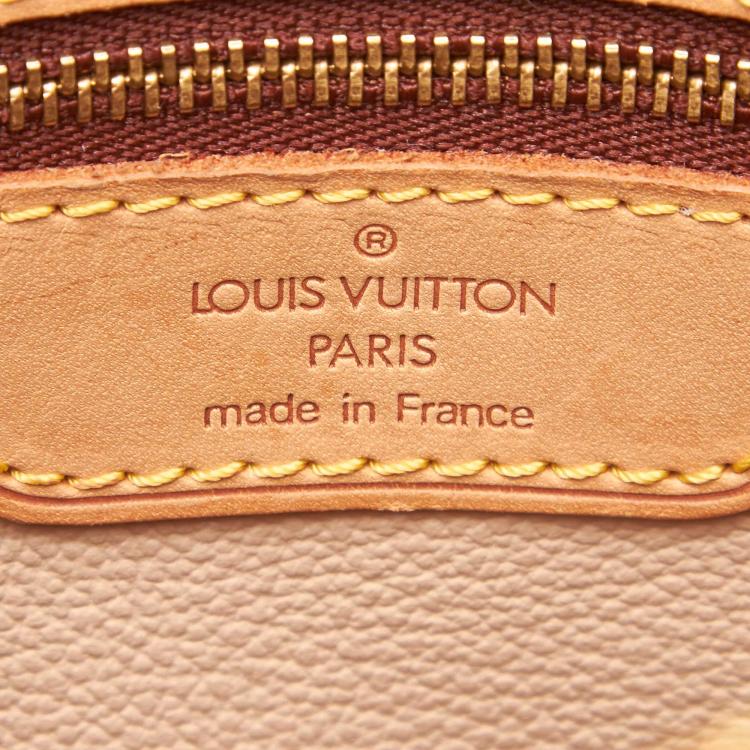 Pre Owned Louis Vuitton Monogram Canvas Petit Bucket Bag