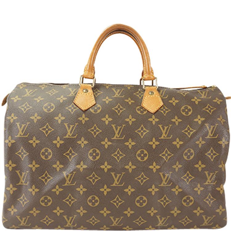 Pre Owned Louis Vuitton Monogram Canvas Speedy 40 Bag