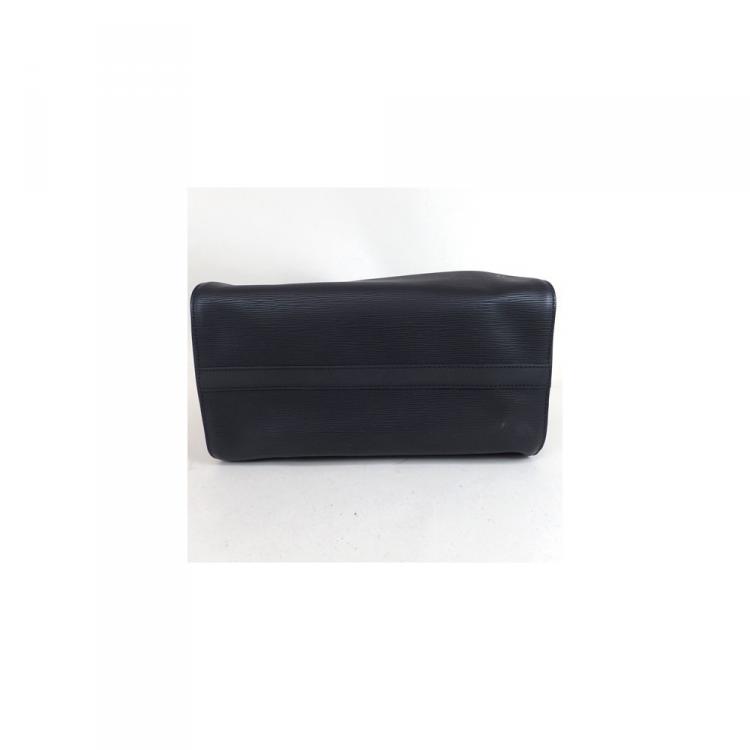 Pre Owned Louis Vuitton Noir Epi Leather Speedy 35 Bag