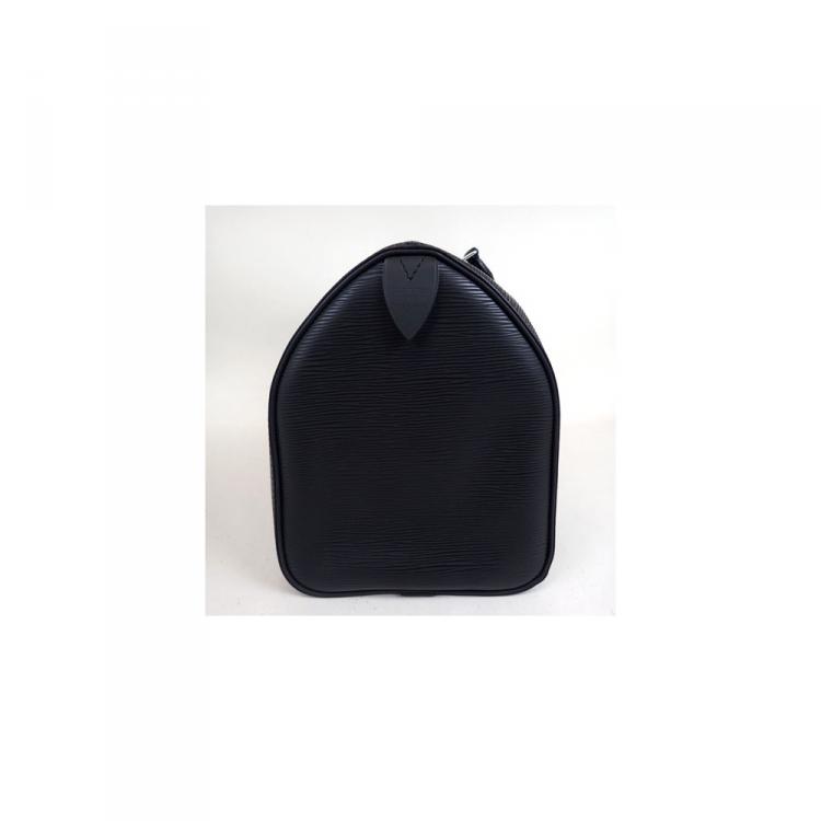 Pre Owned Louis Vuitton Noir Epi Leather Speedy 35 Bag
